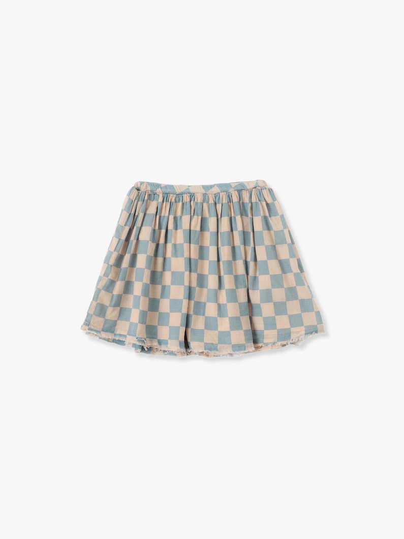 Checked Voile Skirt 詳細画像 blue 2