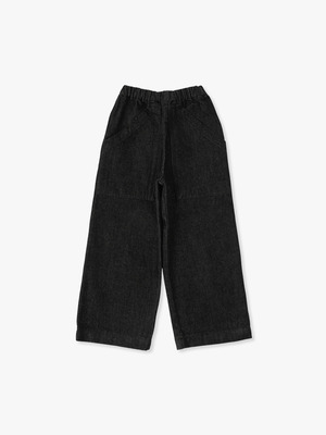 Pippins Wide Denim Pants 詳細画像 charcoal gray