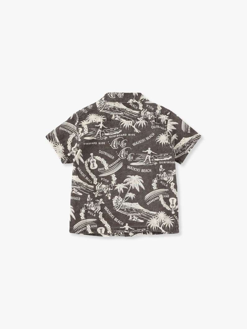 Aloha Print Shirt 詳細画像 dark brown 3