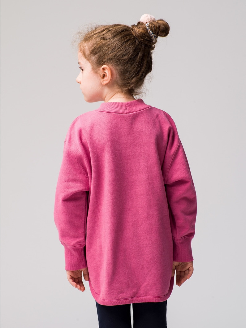 Cotton Mock Neck Pullover 詳細画像 pink 3