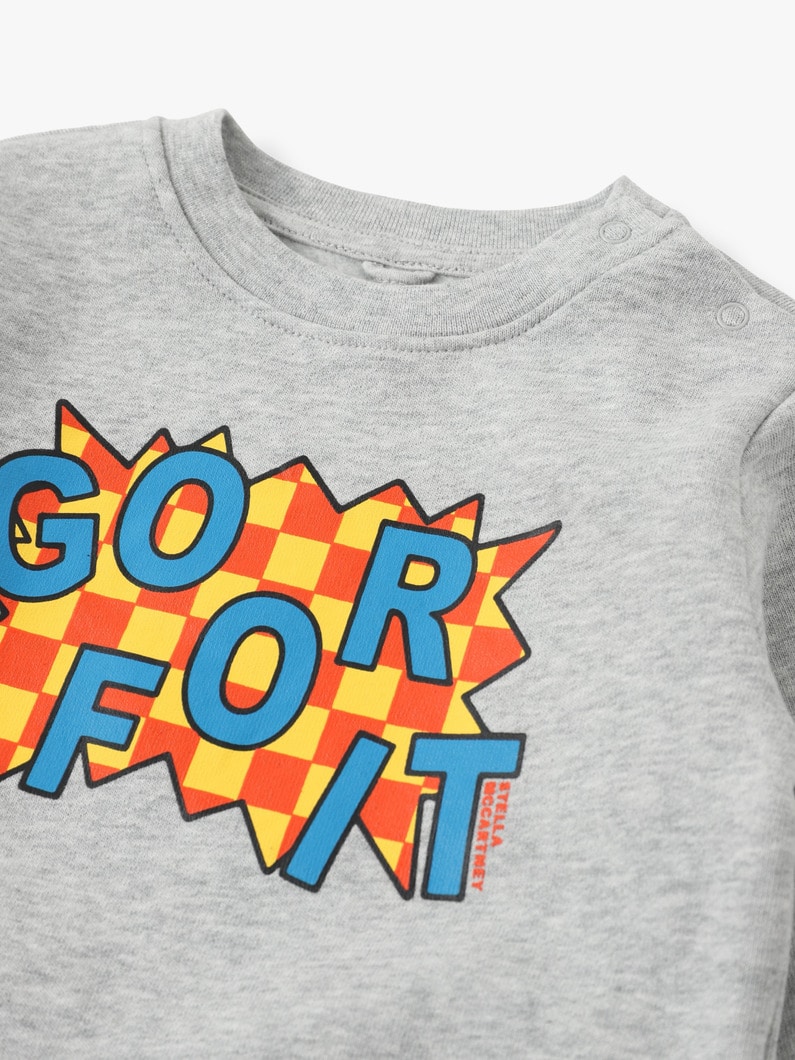 Go For It Print Sweat Shirt 詳細画像 gray 3