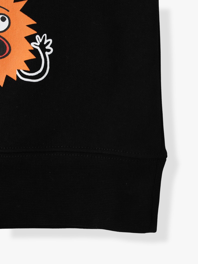 Monster Print Fleece Sweat Shirt (black) 詳細画像 black 5