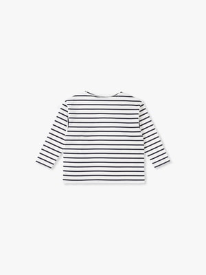 Kids Striped Pullover(1-2) 詳細画像 navy