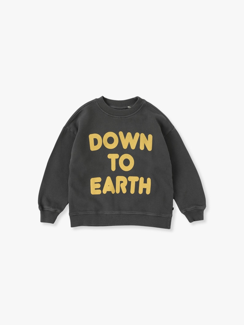 Down To Earth Print Sweat Shirt 詳細画像 dark blue 1