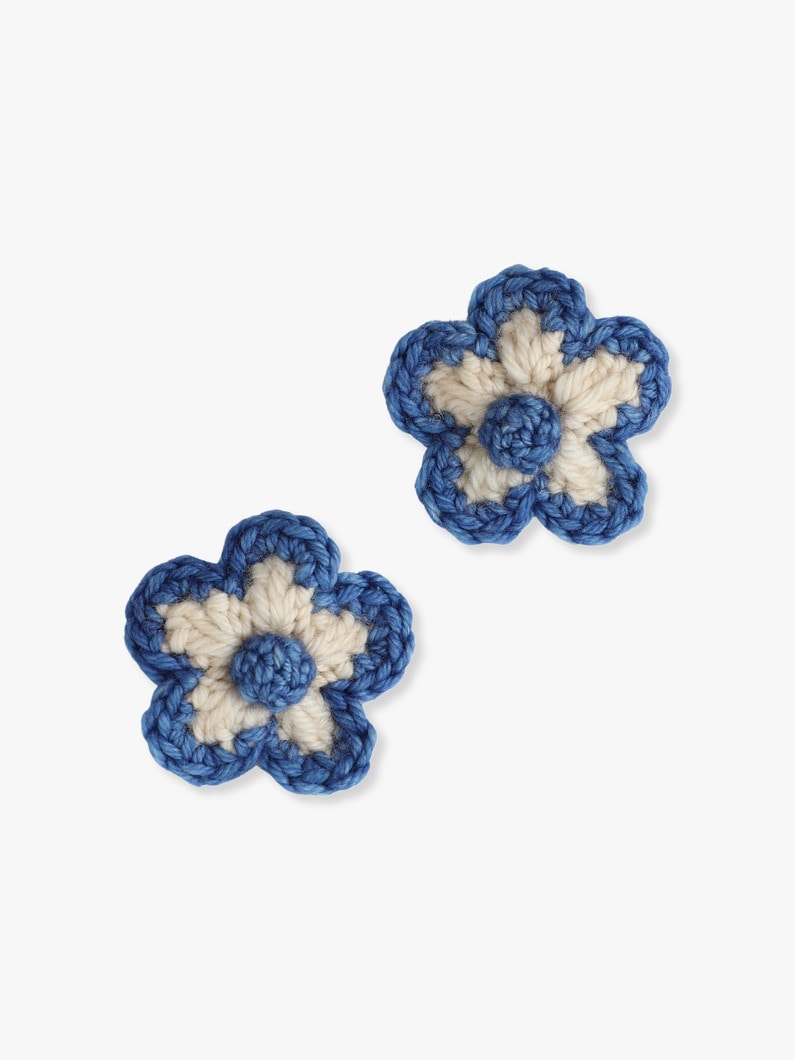 Medium Flower Clip Set 詳細画像 blue 1