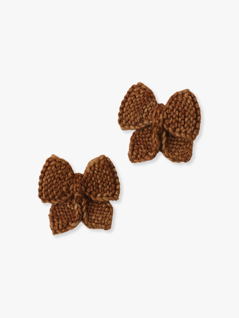 Baby Puff Bow Set 詳細画像 brown 1