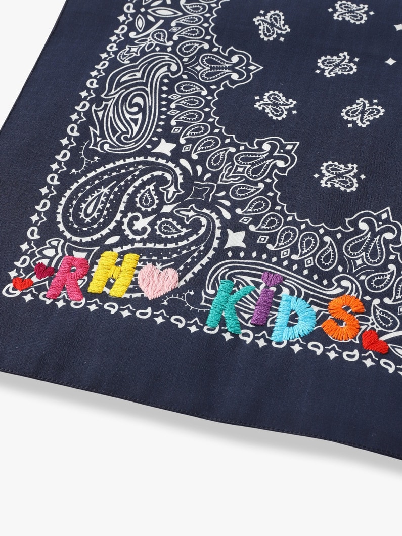 Embroidery Bandana (RH KiDS) 詳細画像 navy 5