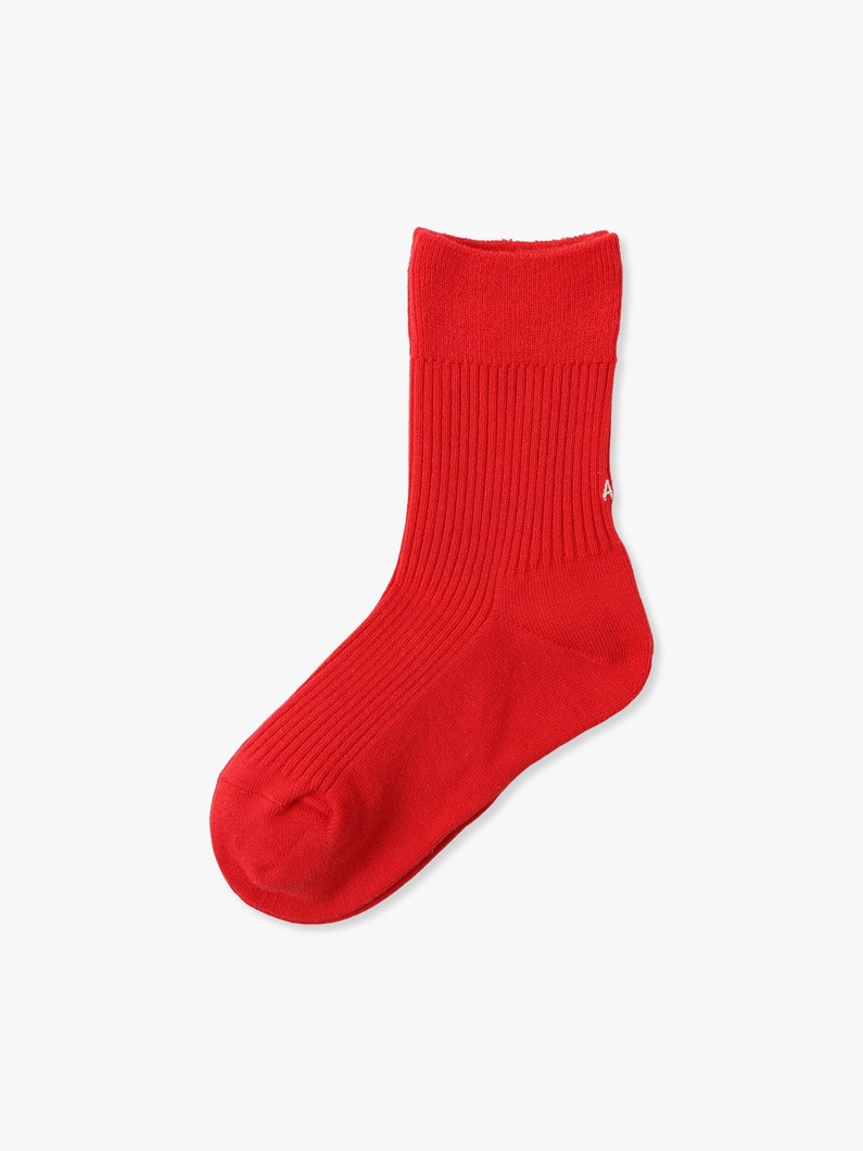 All Set Embroidery Short Socks 詳細画像 red 1