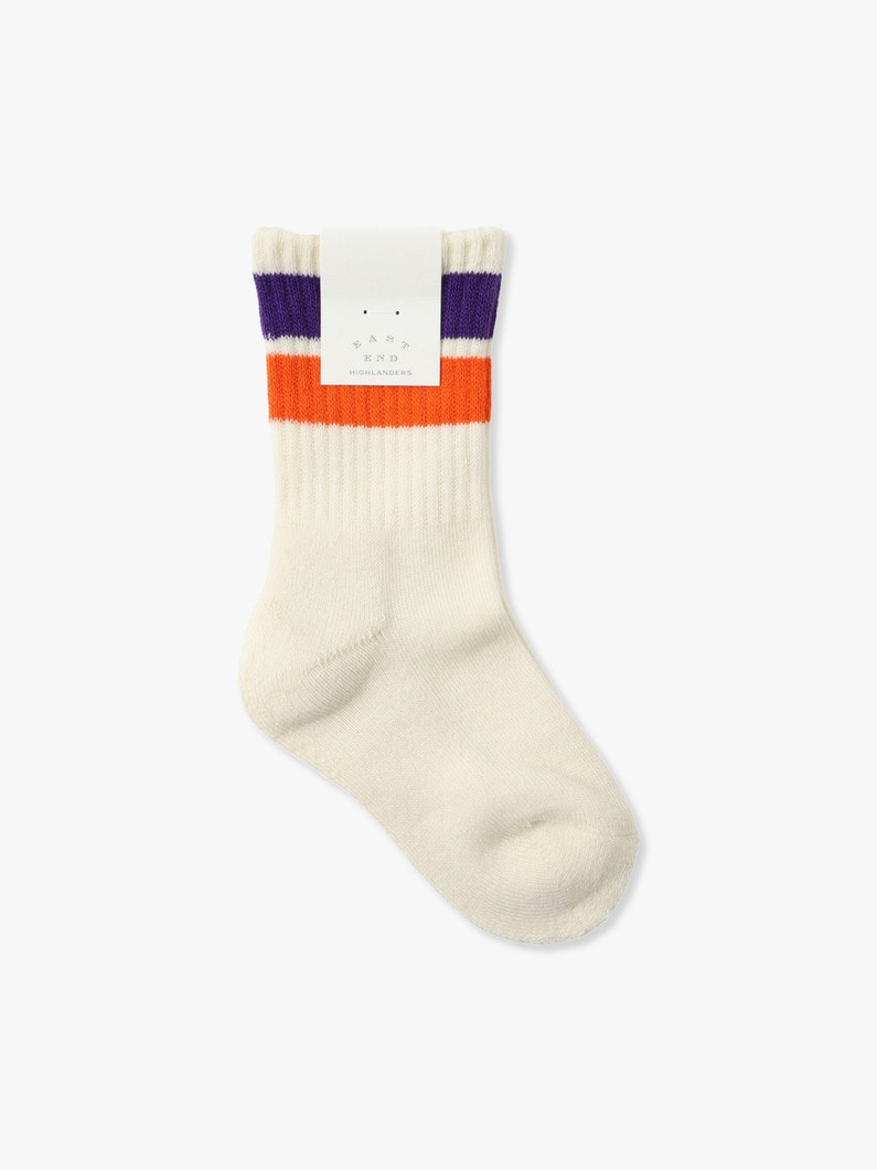 Line Short Socks 詳細画像 purple 1