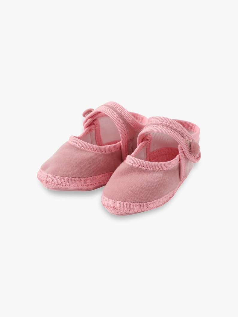 Velvet Baby Bootie (Baby Slippers) 詳細画像 pink 2