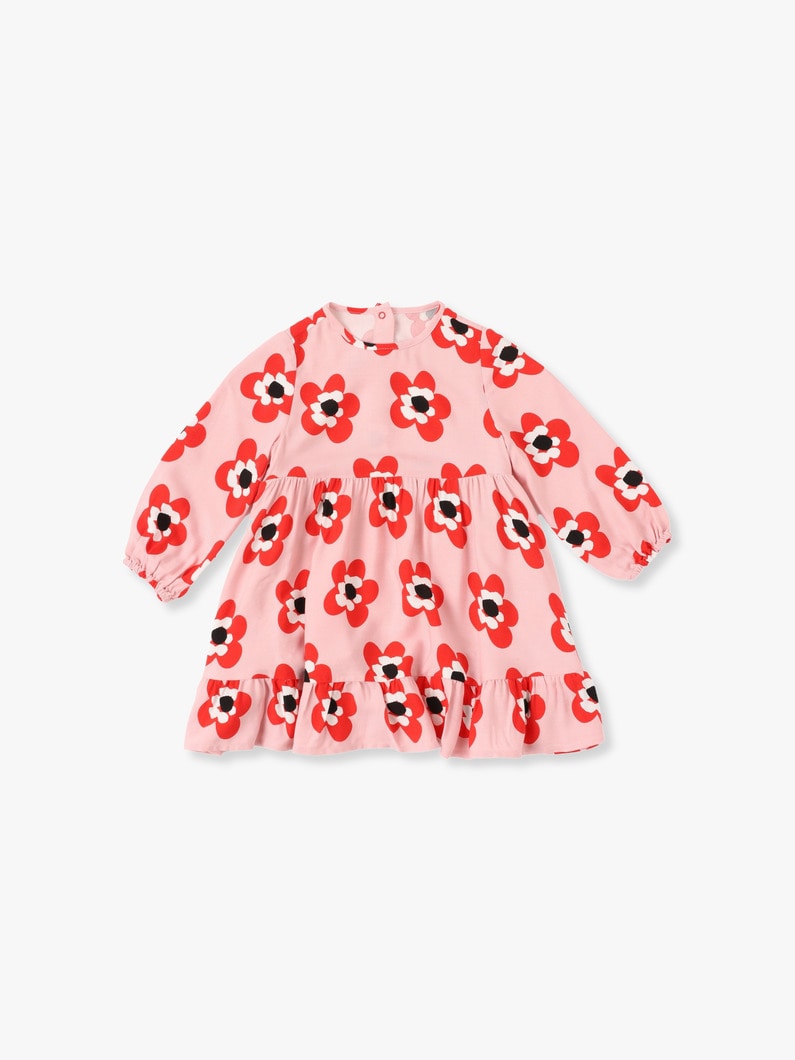 Kids Graphic Flower Print Dress 詳細画像 pink 1