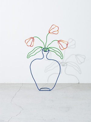 Red Tulip Blue Vase Art 詳細画像 other
