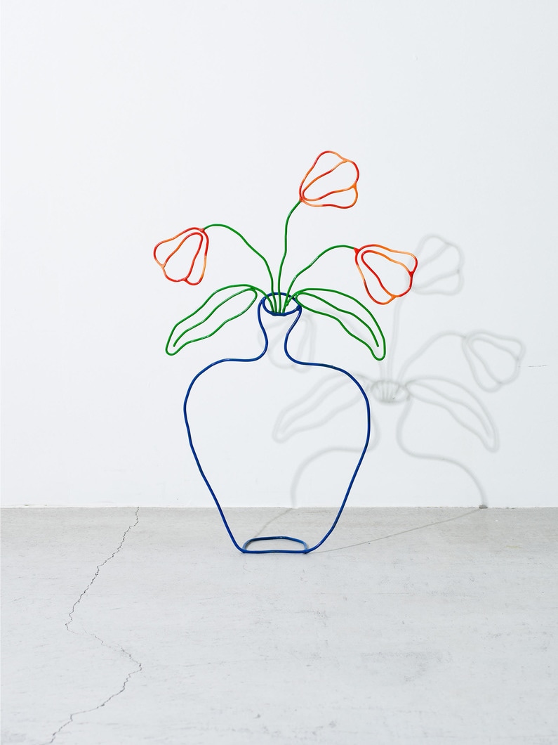 Red Tulip Blue Vase Art 詳細画像 other 1