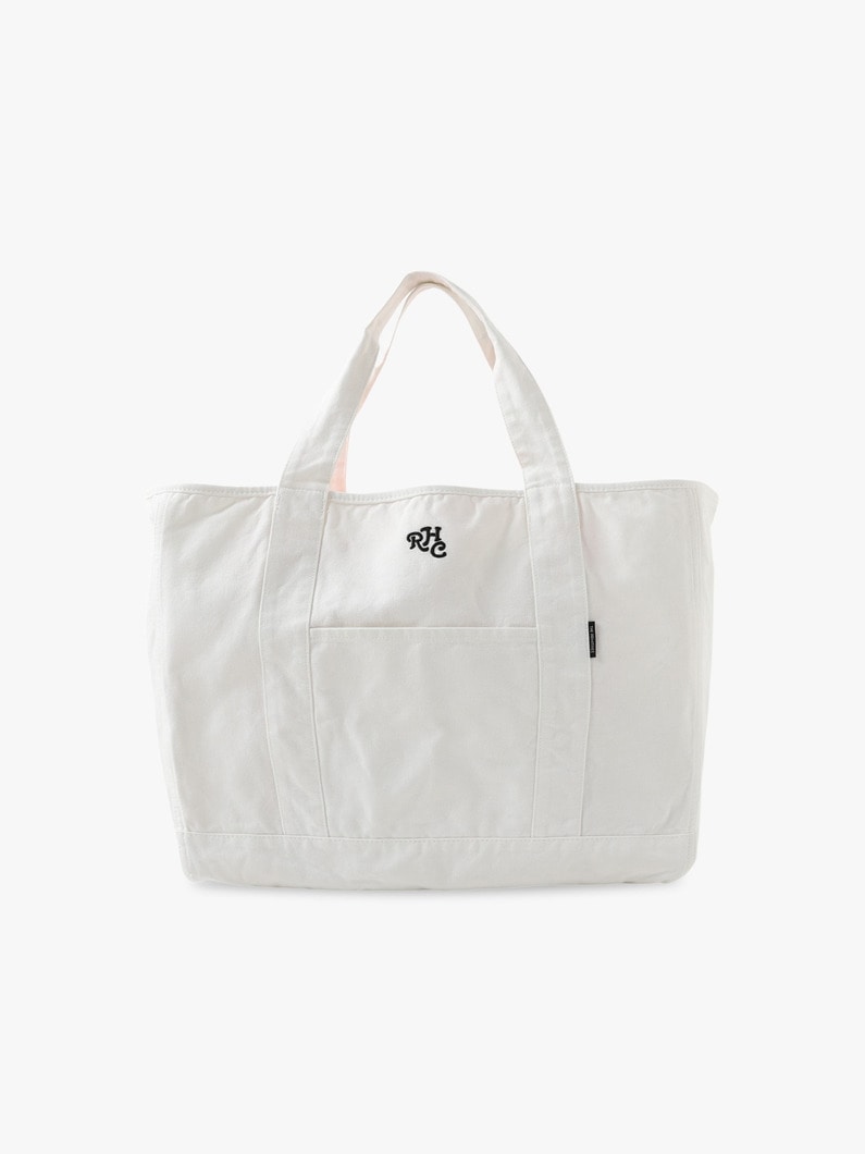 Canvas Logo Tote Bag (L) 詳細画像 white 2