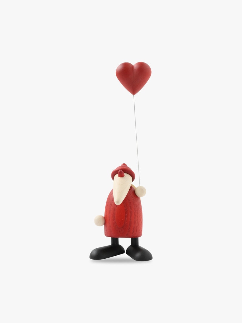 Santa Claus Wood Figure (holding a heart) 詳細画像 other 2