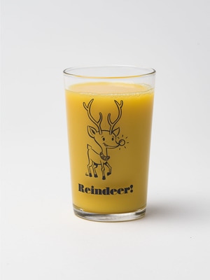 Reindeer Holiday Glass (Ron Herman) 詳細画像 white