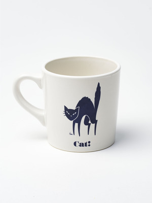 Black Cat Holiday Mug (Ron Herman) 詳細画像 white