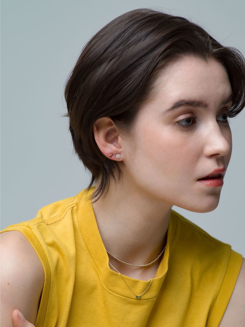 18K Birthstone Pierced Earring (October / Tourmaline) 詳細画像 yellow gold 2