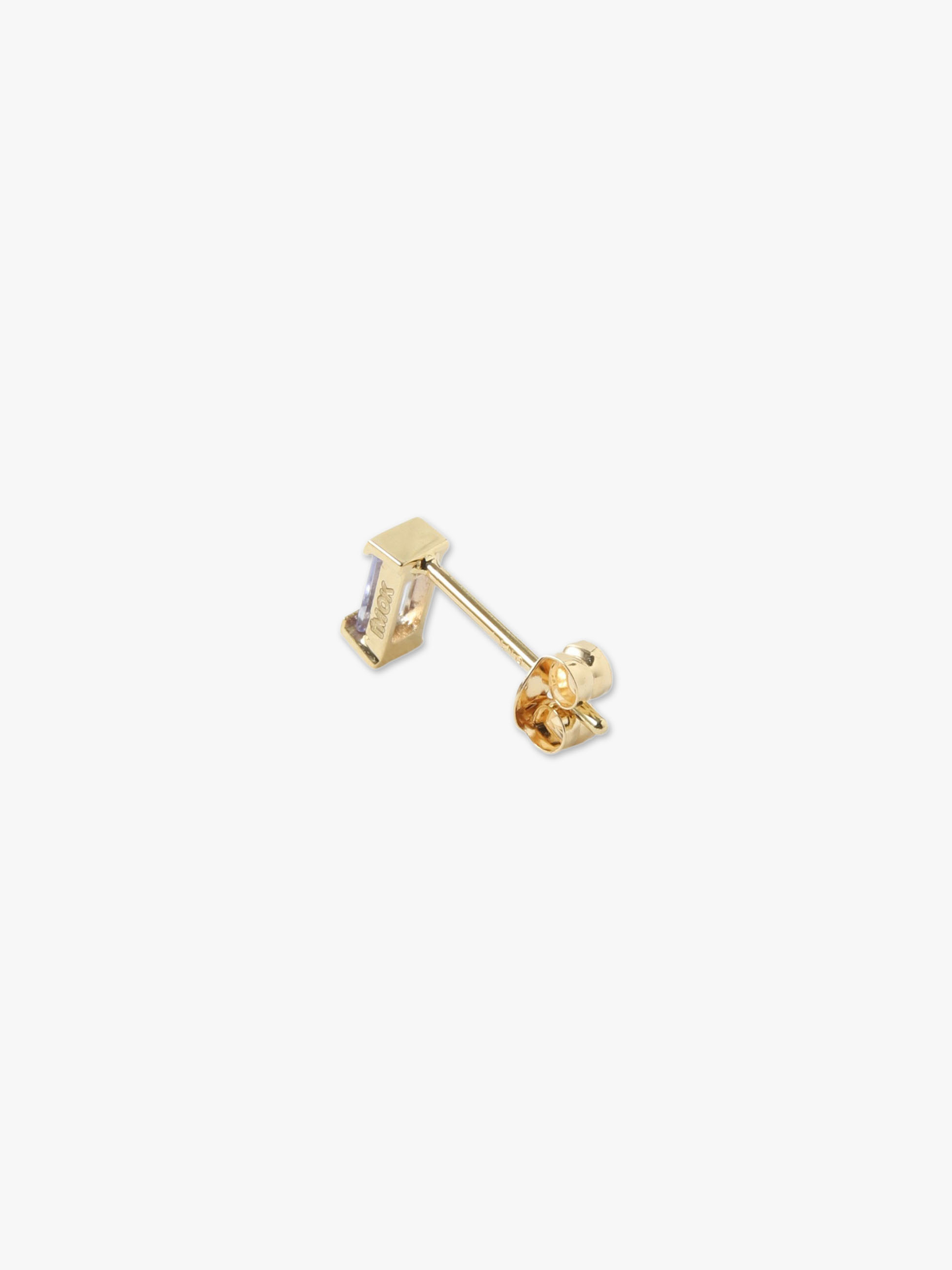18K Birthstone Pierced Earring (December / Tanzanite) 詳細画像 yellow gold 2