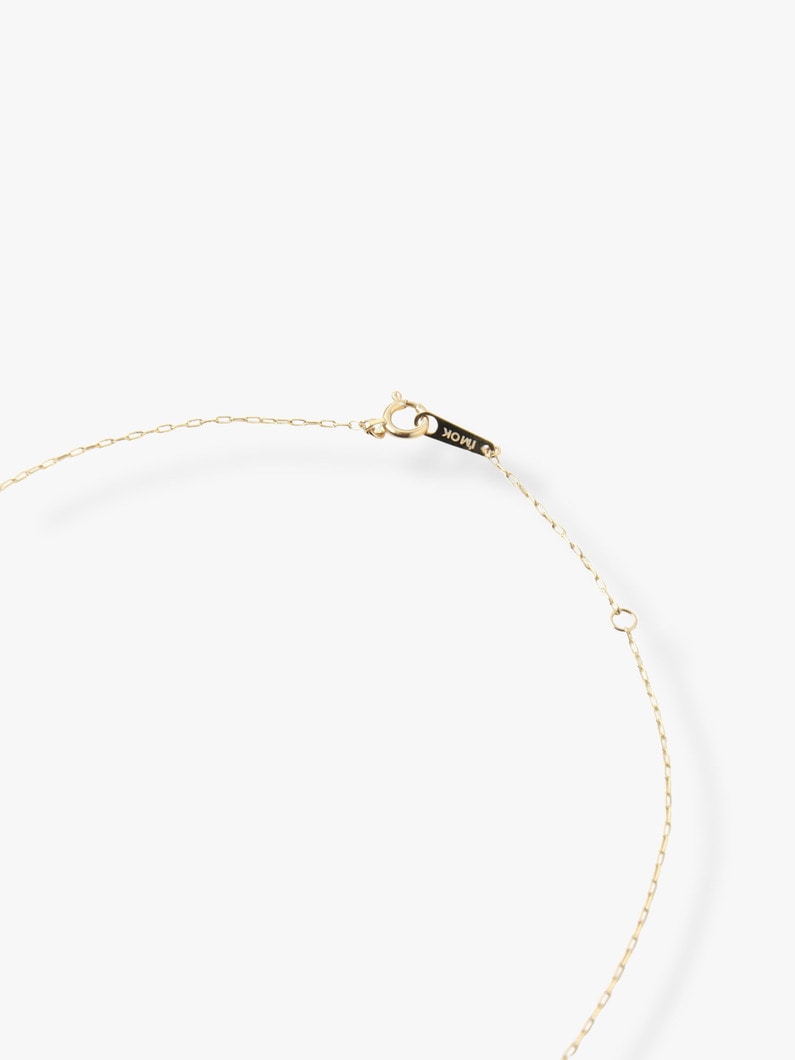 18K Birthstone Necklace (March / Aquamarine) 詳細画像 yellow gold 4