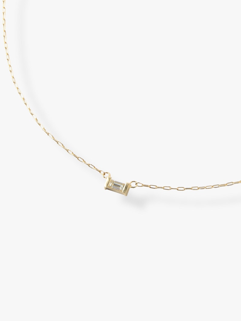 18K Birthstone Necklace (April / Diamond) 詳細画像 yellow gold 1