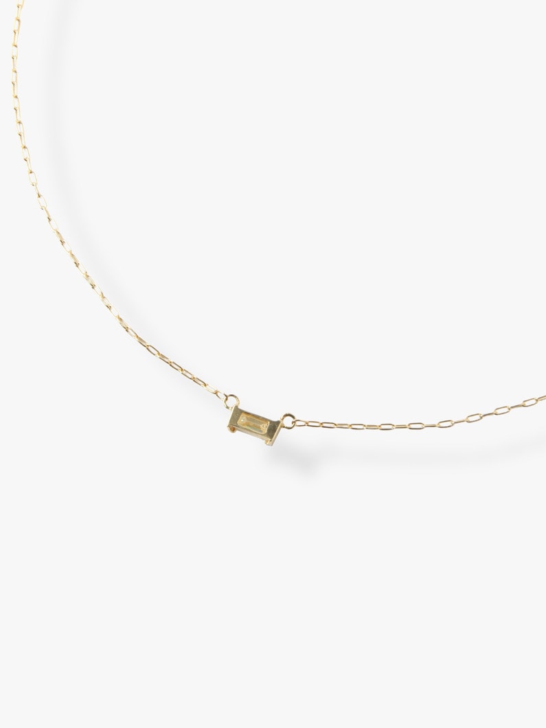 18K Birthstone Necklace (April / Diamond) 詳細画像 yellow gold 2
