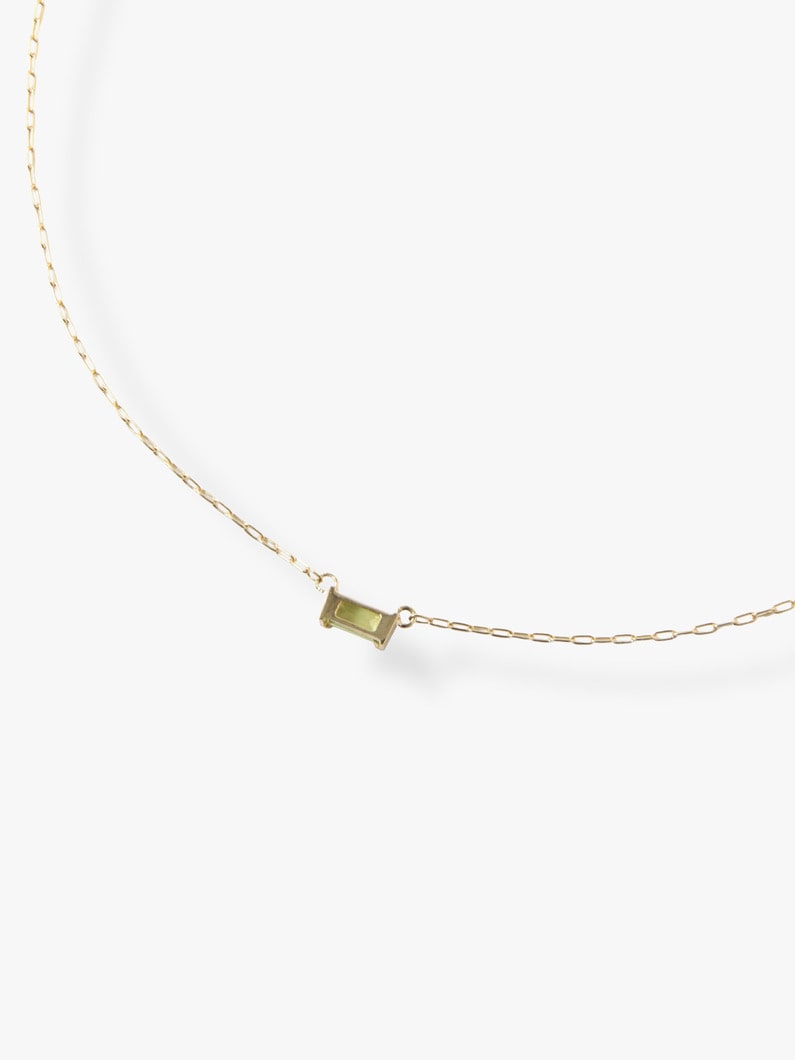 18K Birthstone Necklace (August / Peridot) 詳細画像 yellow gold 2