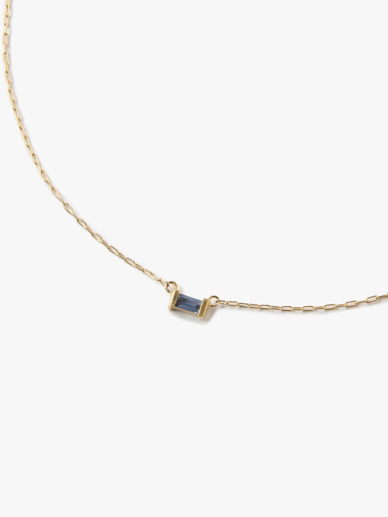 18K Birthstone Necklace (December / Tanzanite) 詳細画像 yellow gold 4