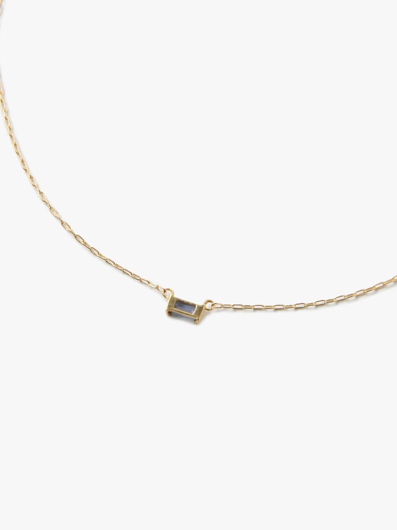18K Birthstone Necklace (December / Tanzanite) 詳細画像 yellow gold 5