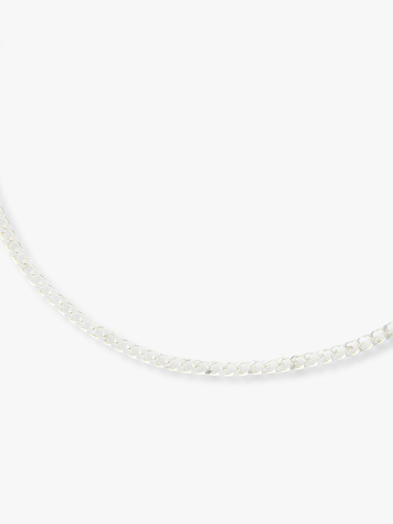 Flat Curb Chain Necklace (S / Women) 詳細画像 silver 1