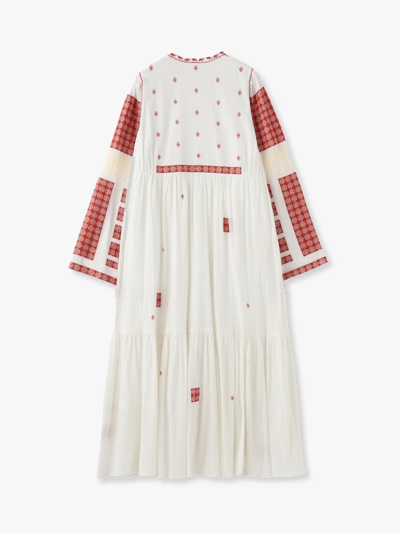 Mandala Embroidery Dress 詳細画像 red 5