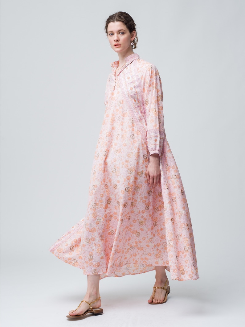 India Print Dress 詳細画像 pink 2