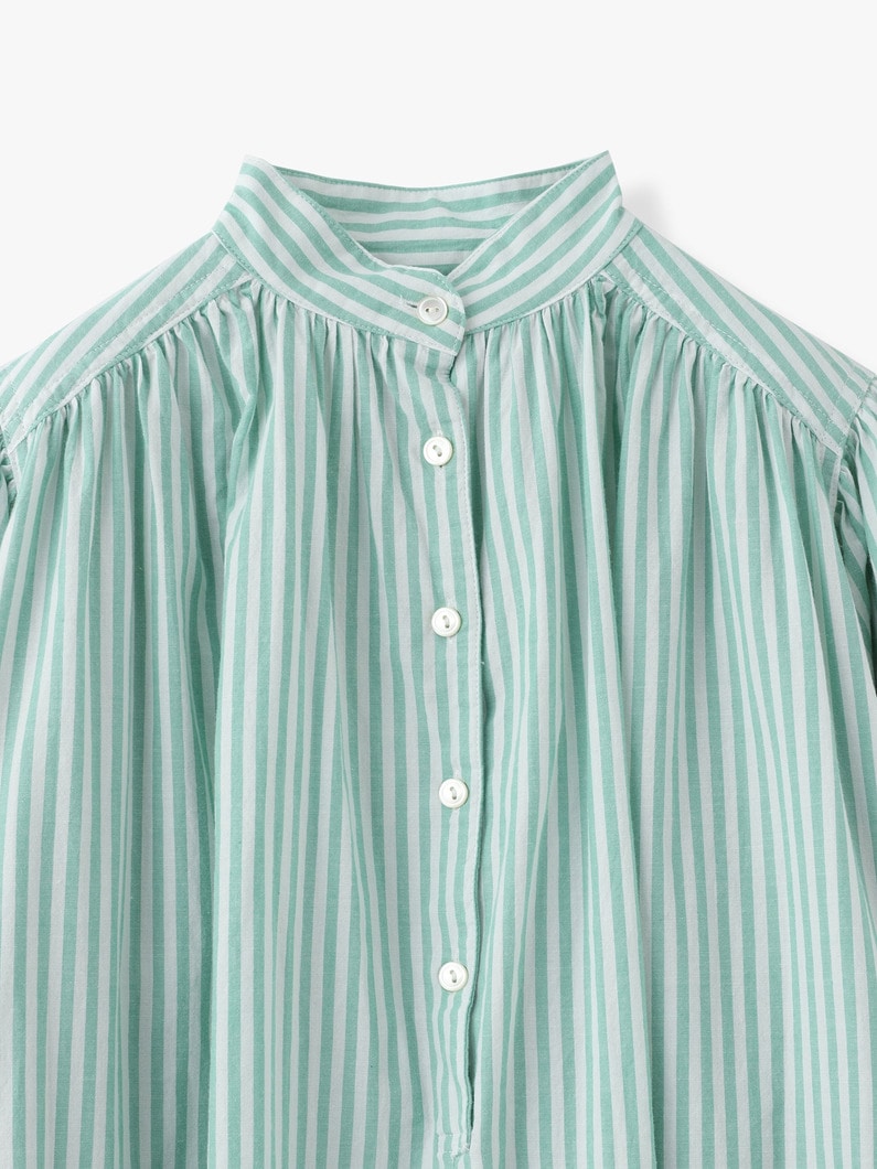 Stripe Kaftan Dress (green/navy) 詳細画像 green 6