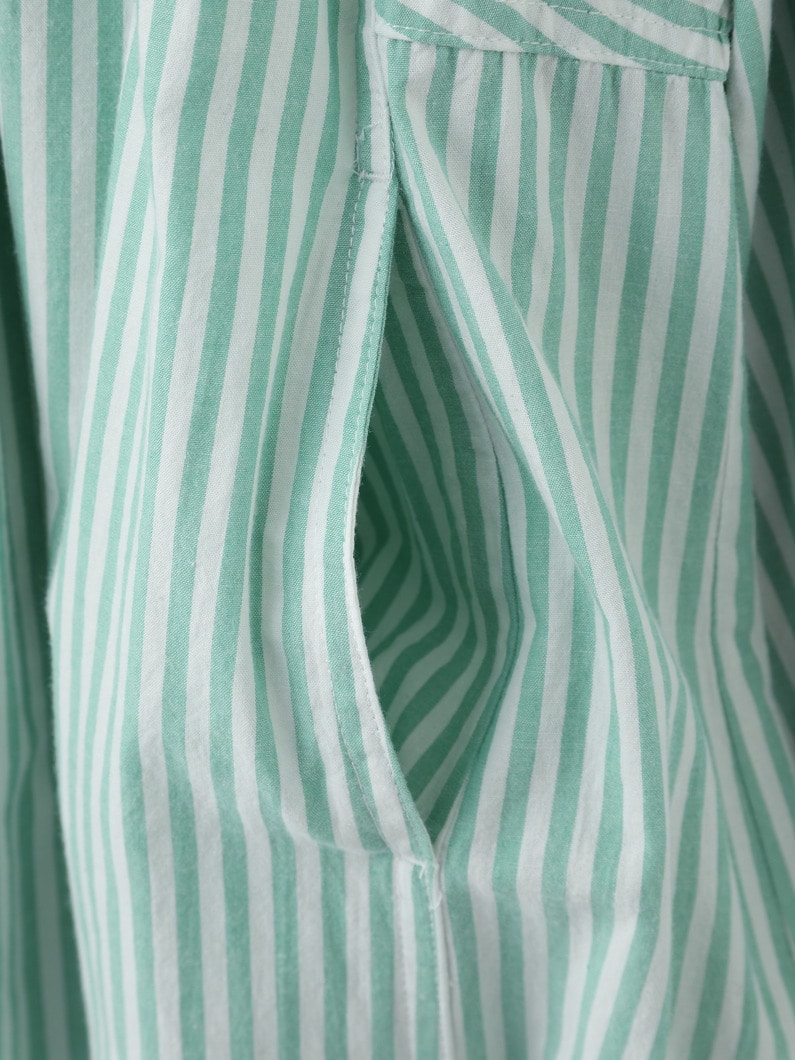 Stripe Kaftan Dress (green/navy) 詳細画像 green 8
