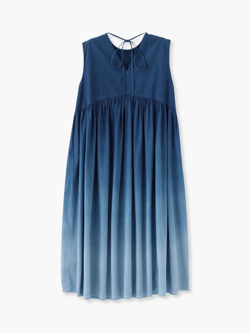 Organic Cotton Gradation Color Dress 詳細画像 blue 2