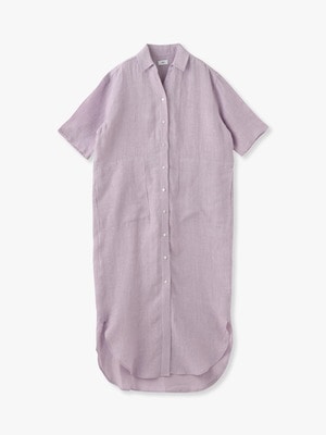 Linen Shirt Dress 詳細画像 lavender