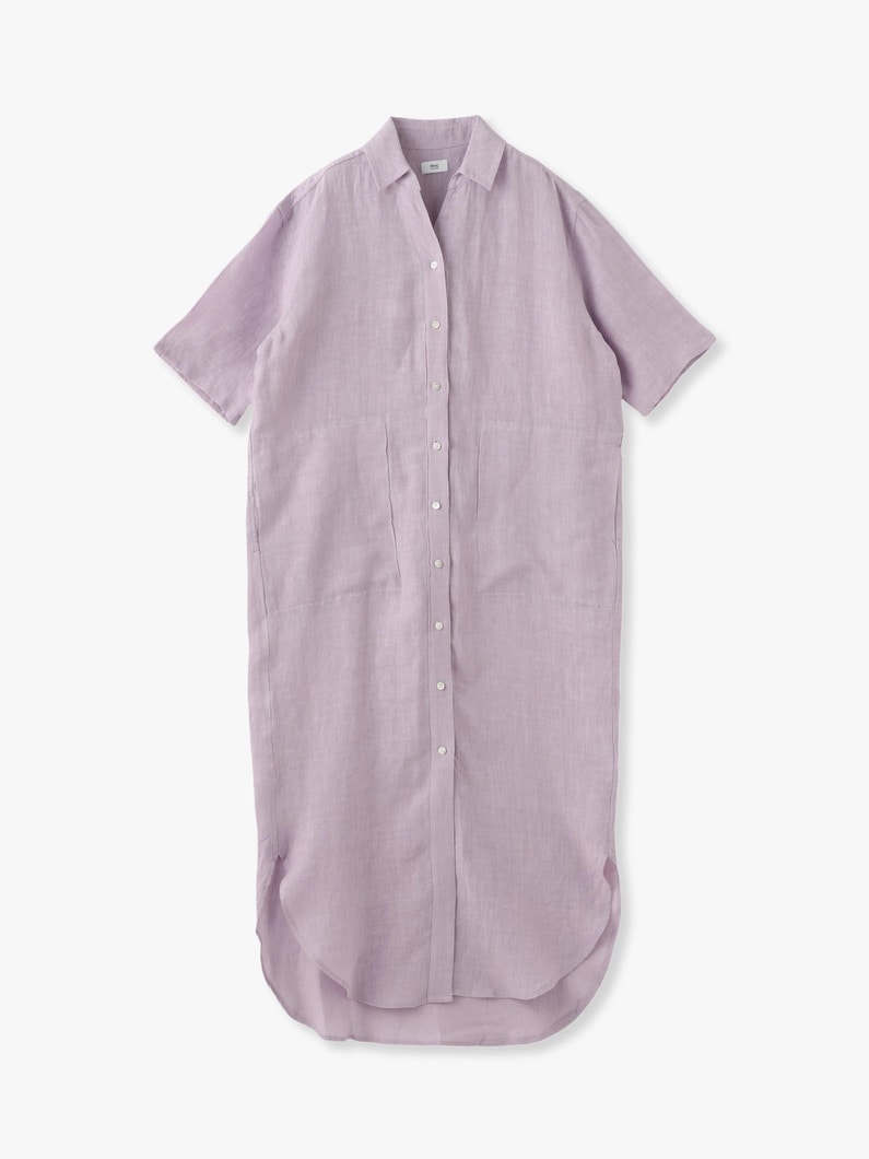 Linen Shirt Dress 詳細画像 lavender 1