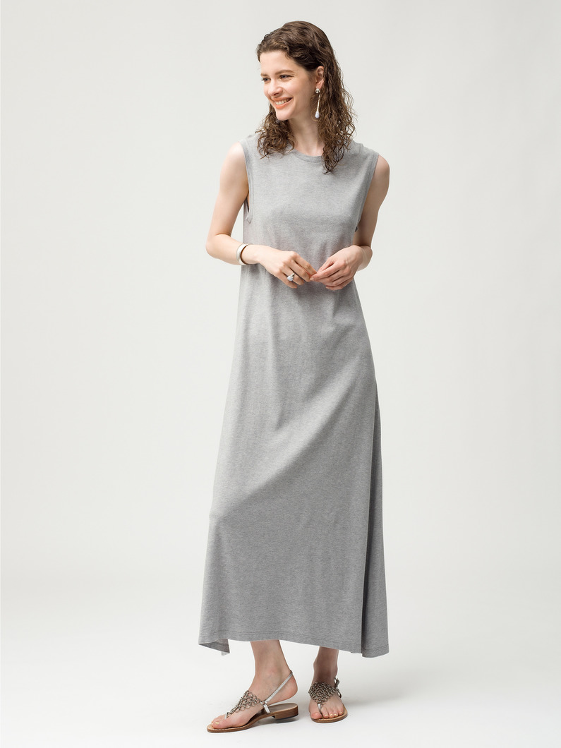 Bamboo Cotton Sleeveless Dress 詳細画像 gray 1