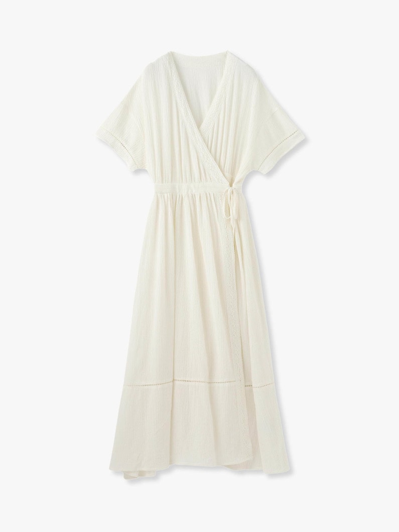Cotton Linen Crepe Dress 詳細画像 ivory 1
