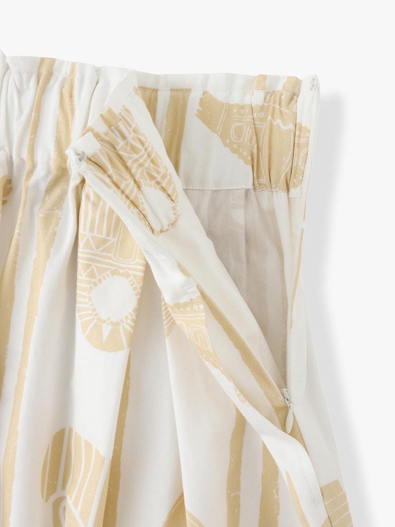 African Print Skirt 詳細画像 beige 5