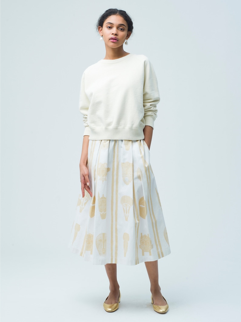 African Print Skirt 詳細画像 beige 1