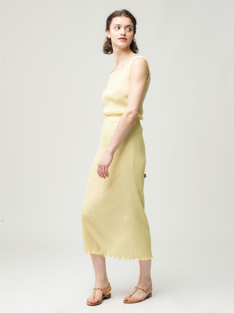 Shirring Yoryu Skirt 詳細画像 yellow 2