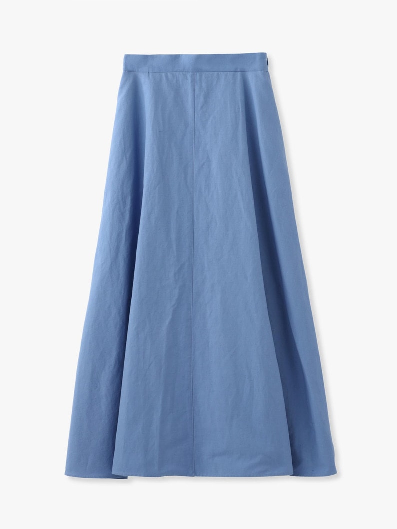 Botanical Cotton Linen Skirt 詳細画像 light blue 3