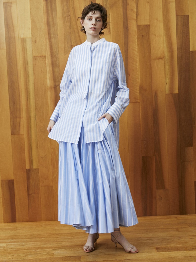 Marrakech Stripe Skirt (lt blue) 詳細画像 light blue 1