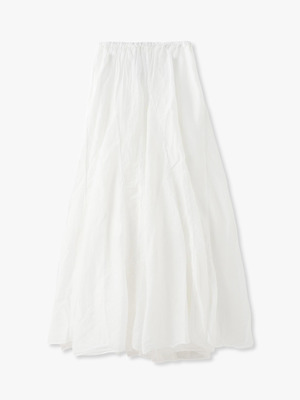 Lily Cotton Silk Skirt 詳細画像 white