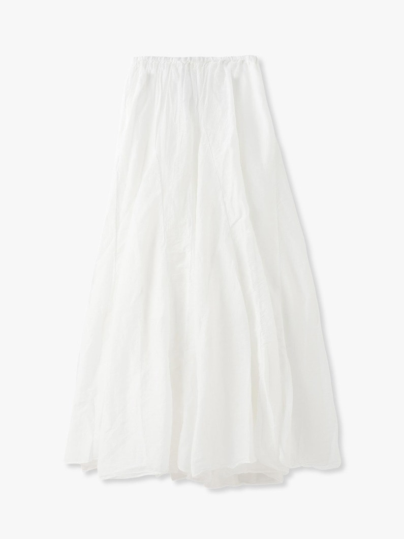 Lily Cotton Silk Skirt 詳細画像 white 1