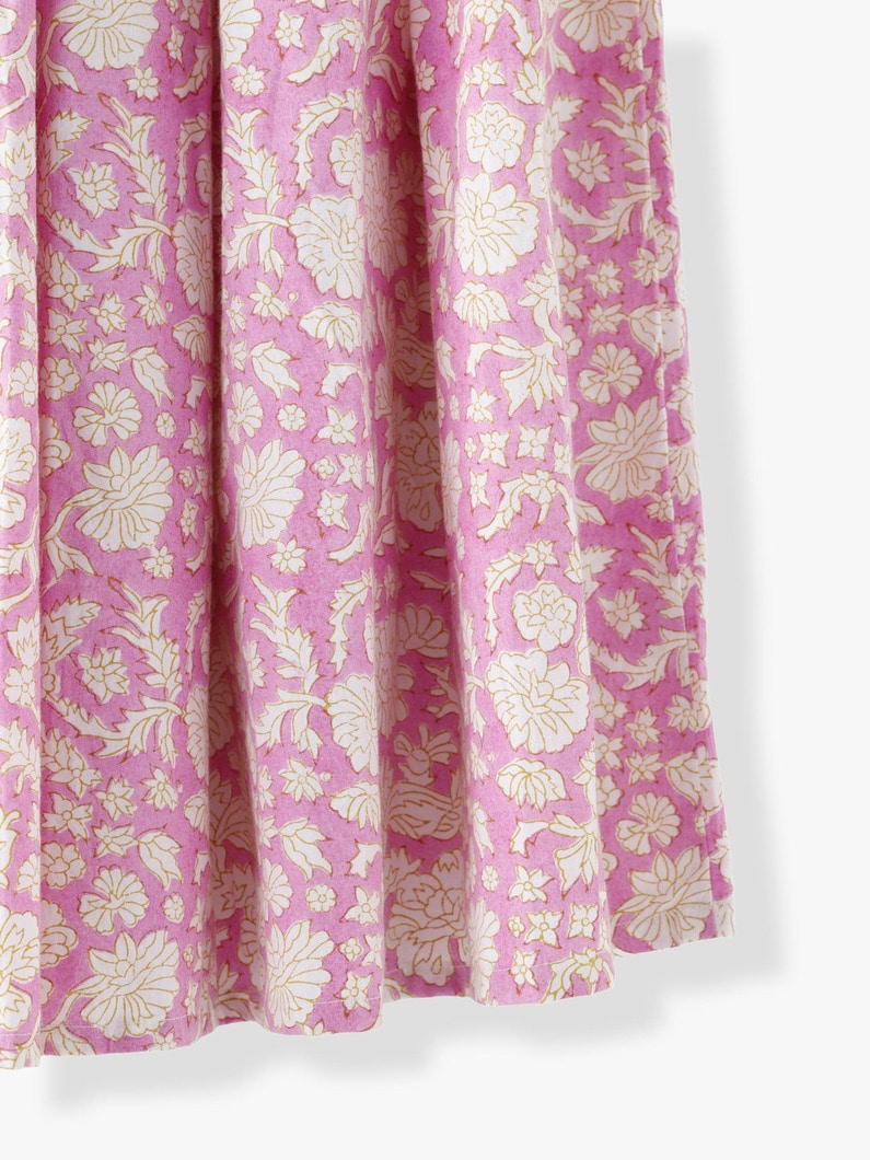 Nila Print Gather Skirt 詳細画像 pink 6