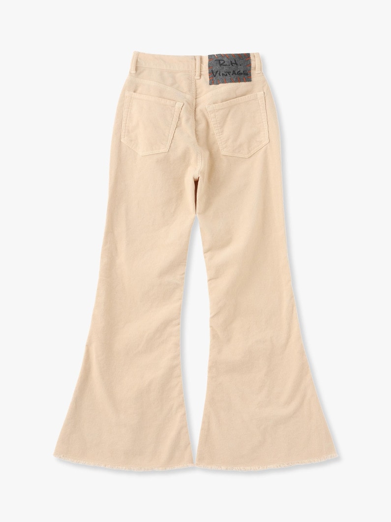 Flare Stretch Corduroy Pants (white/beige/light green/light blue) 詳細画像 light green 4