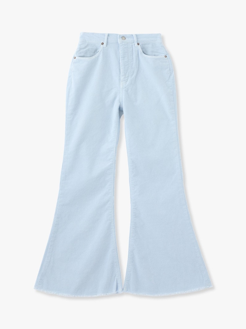 Flare Stretch Corduroy Pants (white/beige/light green/light blue) 詳細画像 light blue 3