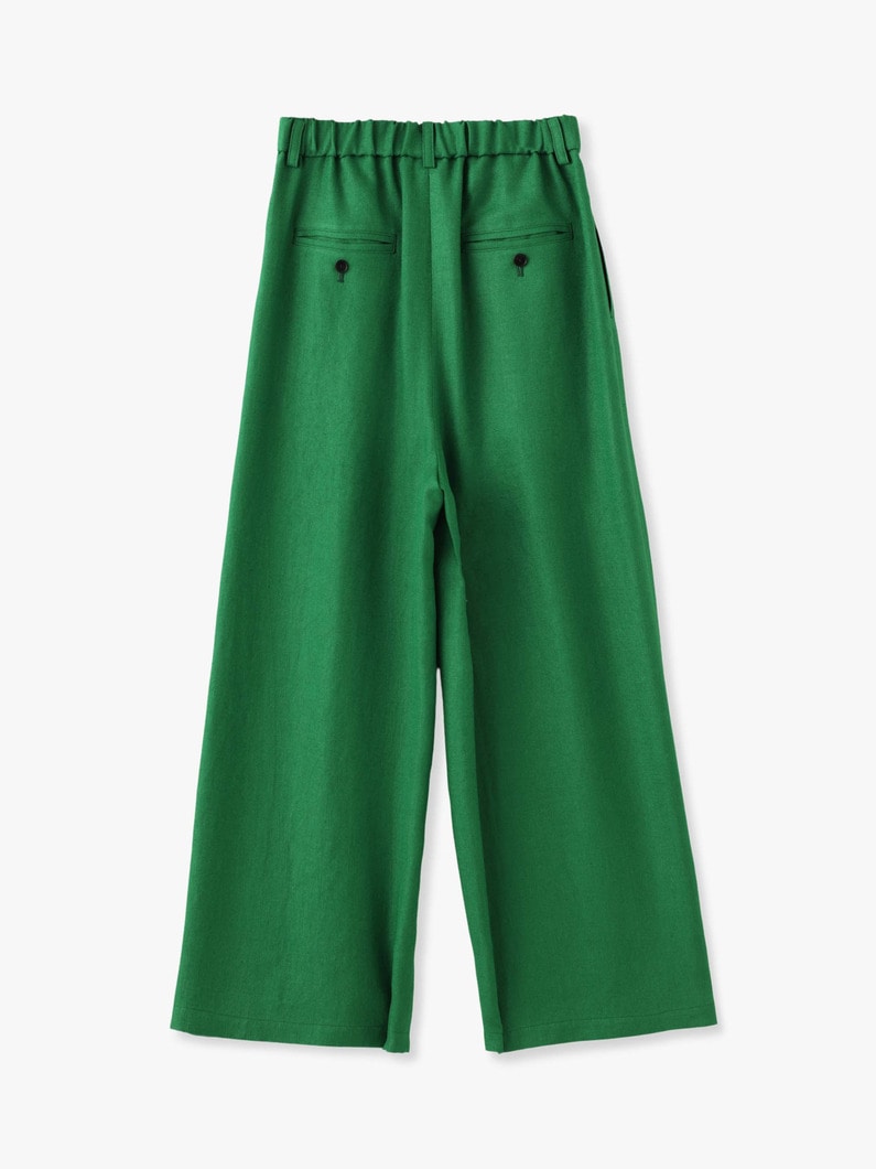 Flare Tuck Wide Pants 詳細画像 green 2